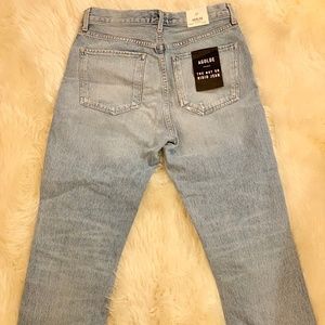 AGOLDE Riley High Rise Crop in Doubt